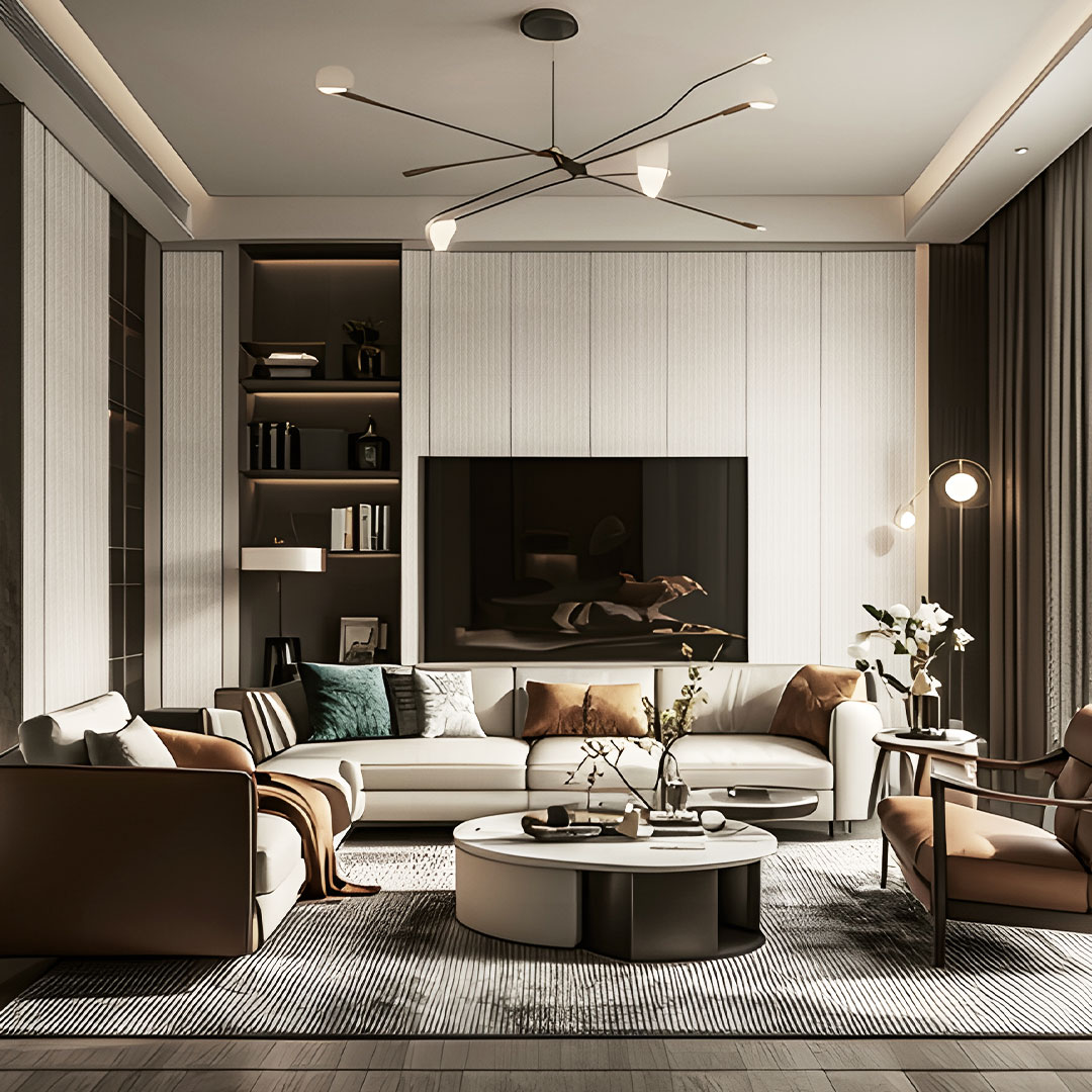 ZZ25 Straight Line Texture Panel - Banayad na Luxury